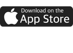 Apple App Store logo that reads "Download on the App Store"